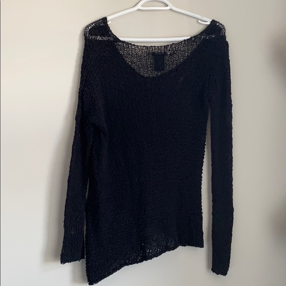 Aritzia Talula Woven/Mesh Sweater - Picture 2 of 3